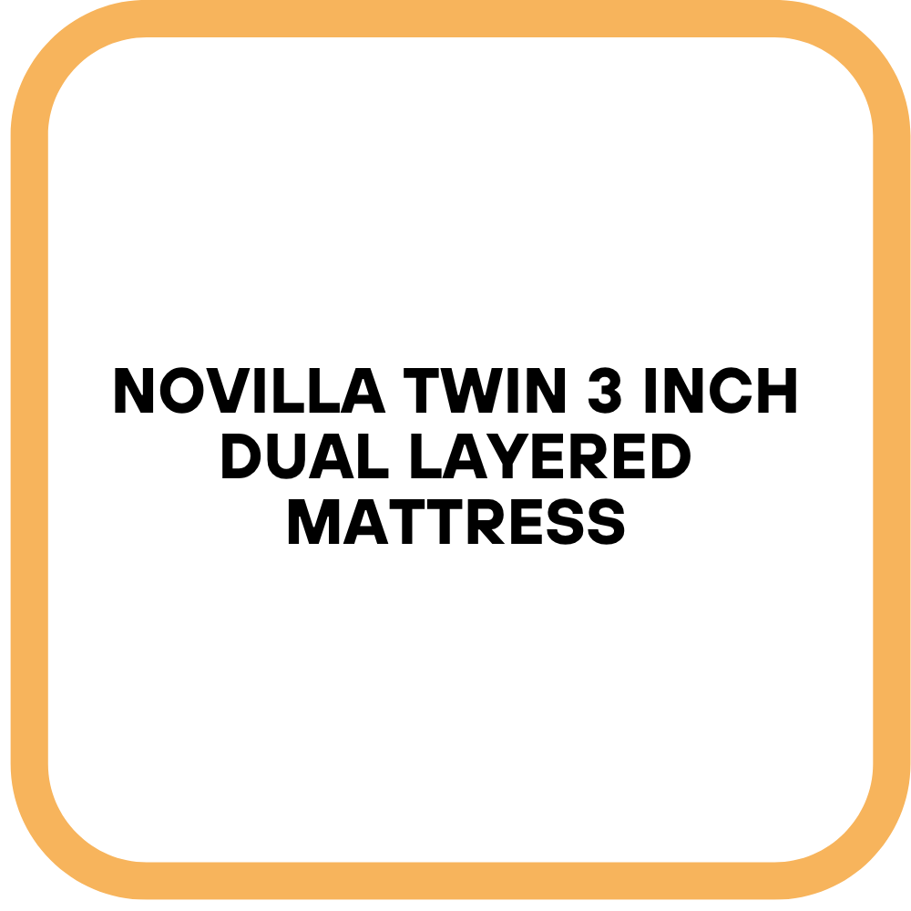 Novilla Twin 3 Inch Dual Layered Mattress