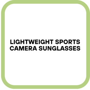 Lightweight Sports Camera Sunglasses