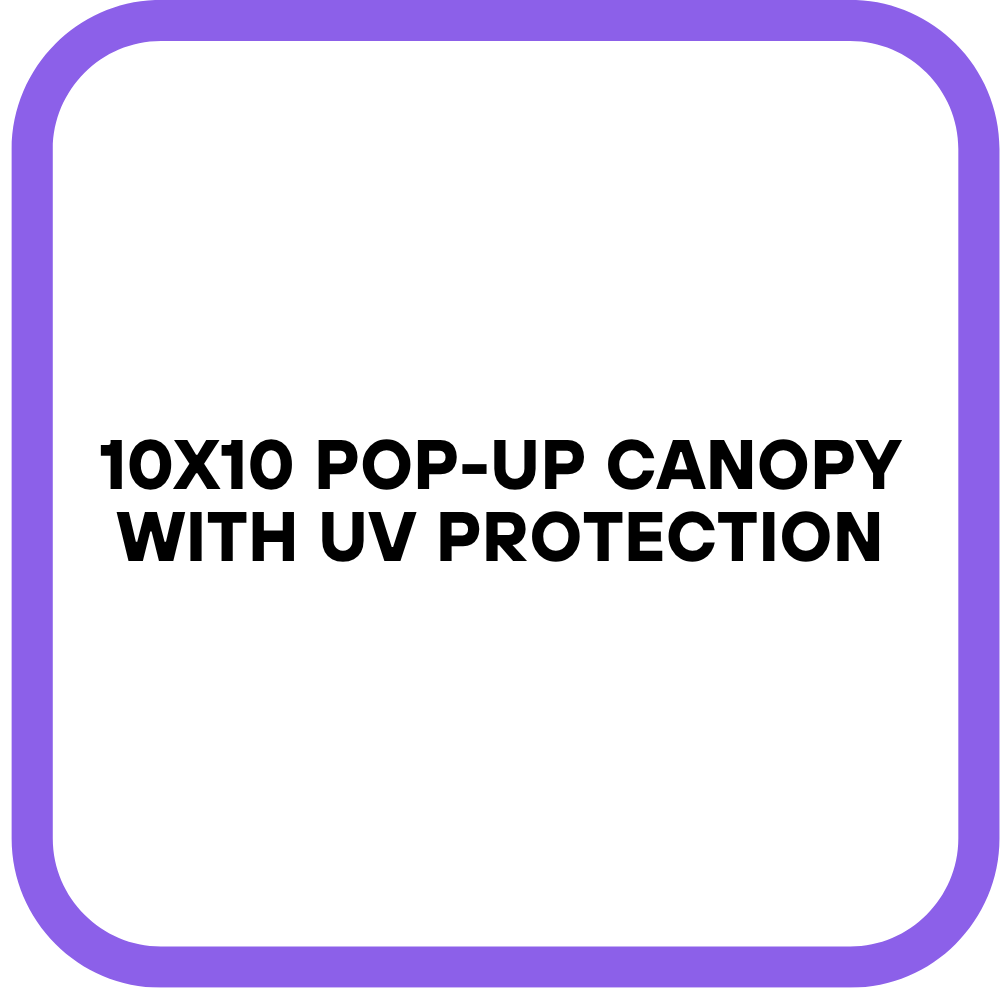 10x10 pop-up canopy with UV protection