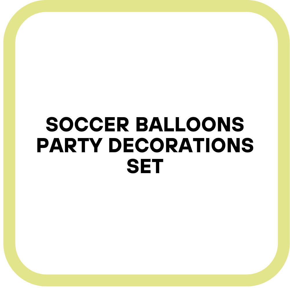 Soccer Balloons Party Decorations Set