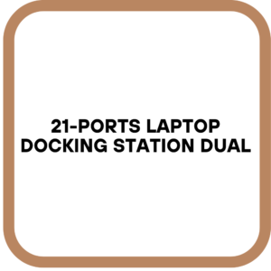 21-Ports Laptop Docking Station Dual