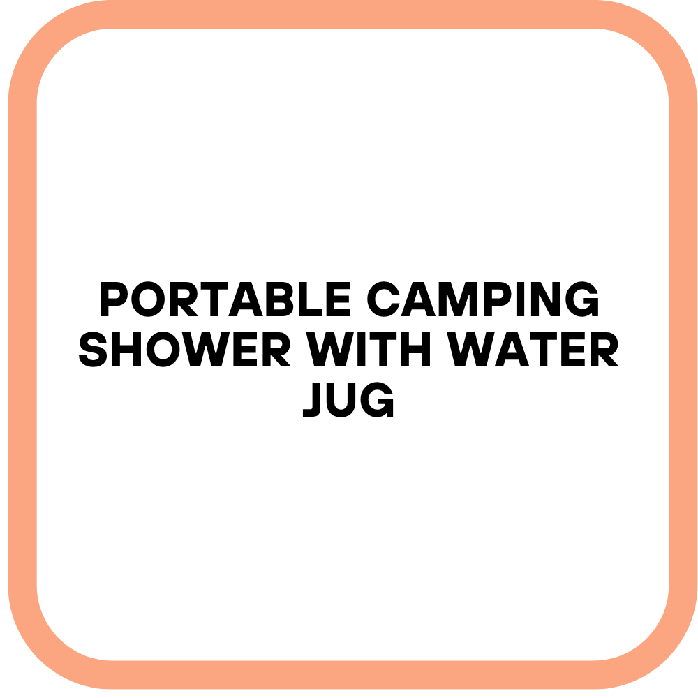 Portable Camping Shower with Water Jug