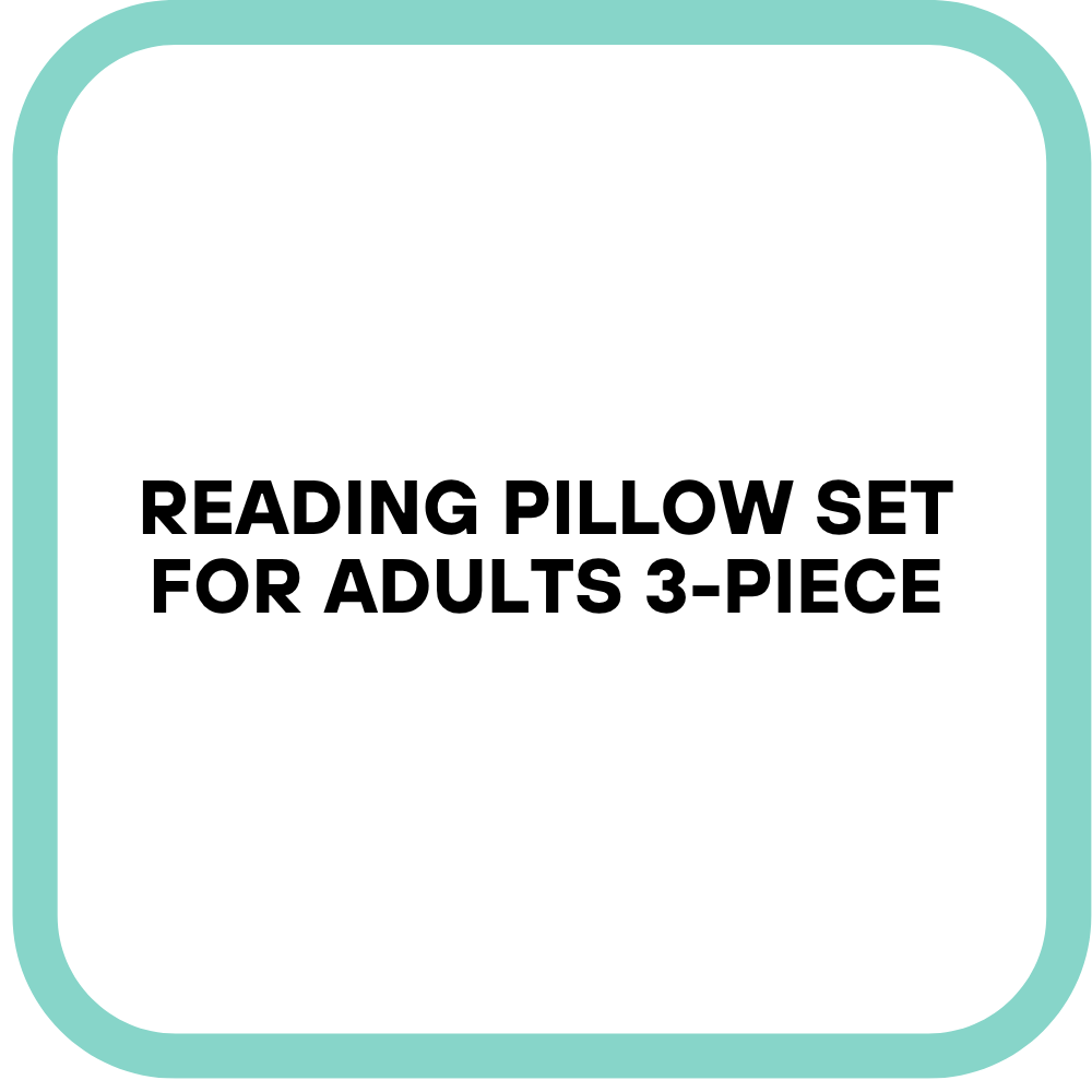 Reading Pillow Set for Adults 3-Piece