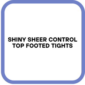Shiny Sheer Control Top Footed Tights