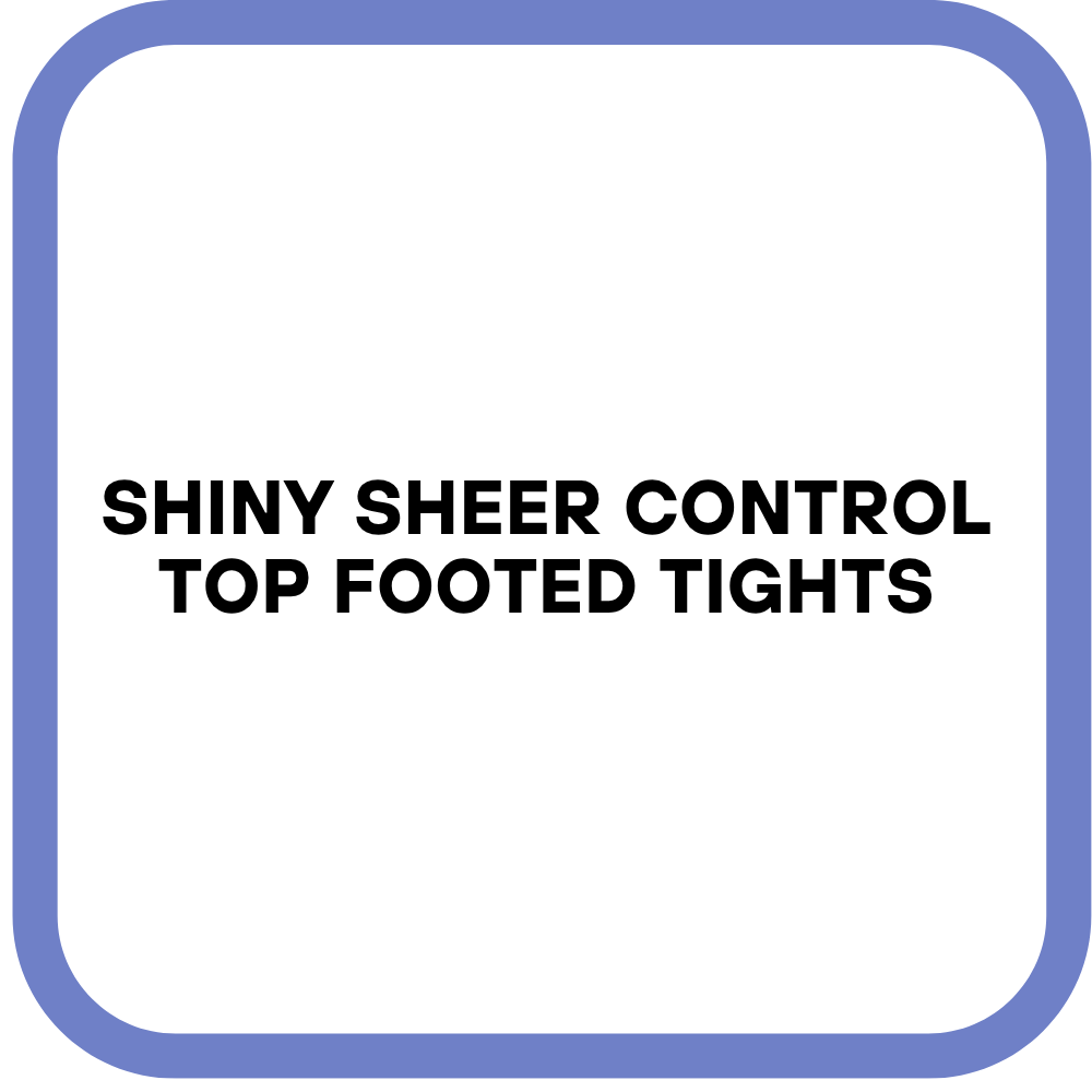 Shiny Sheer Control Top Footed Tights