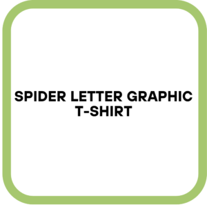Spider Letter Graphic T-Shirt