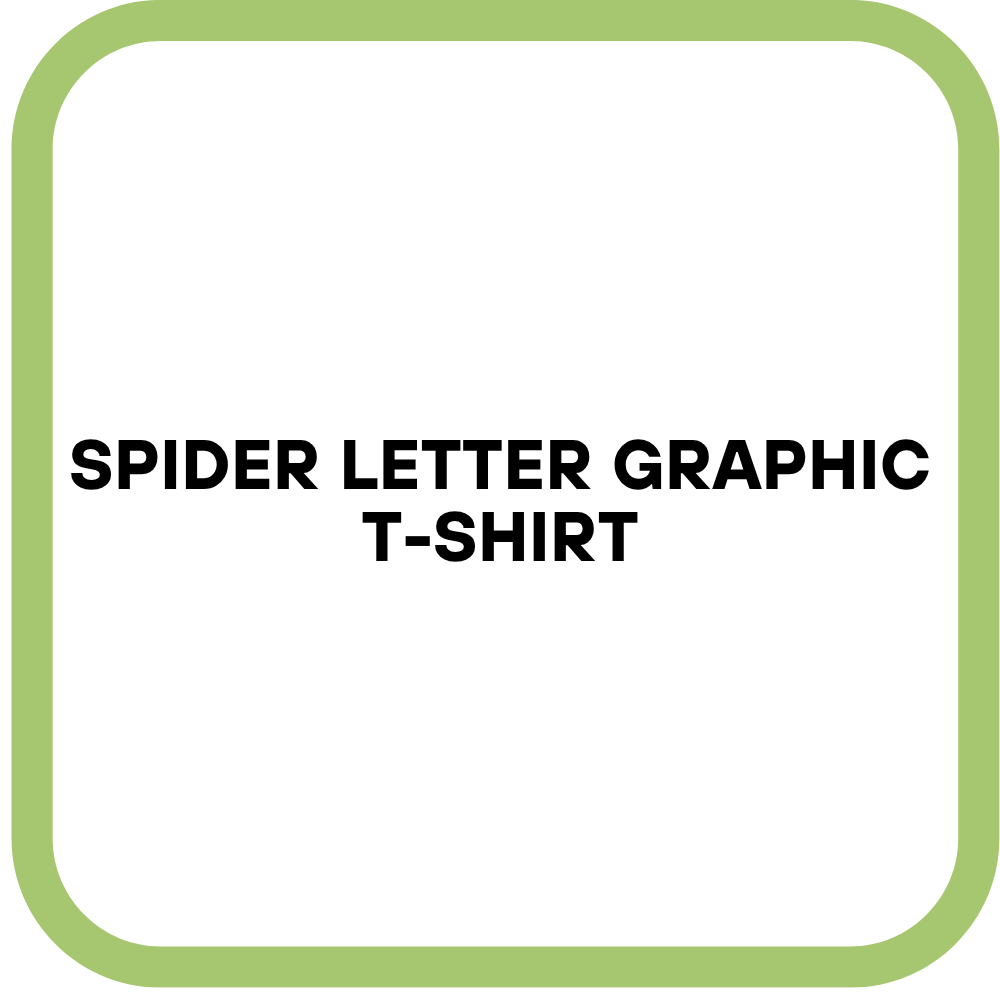 Spider Letter Graphic T-Shirt