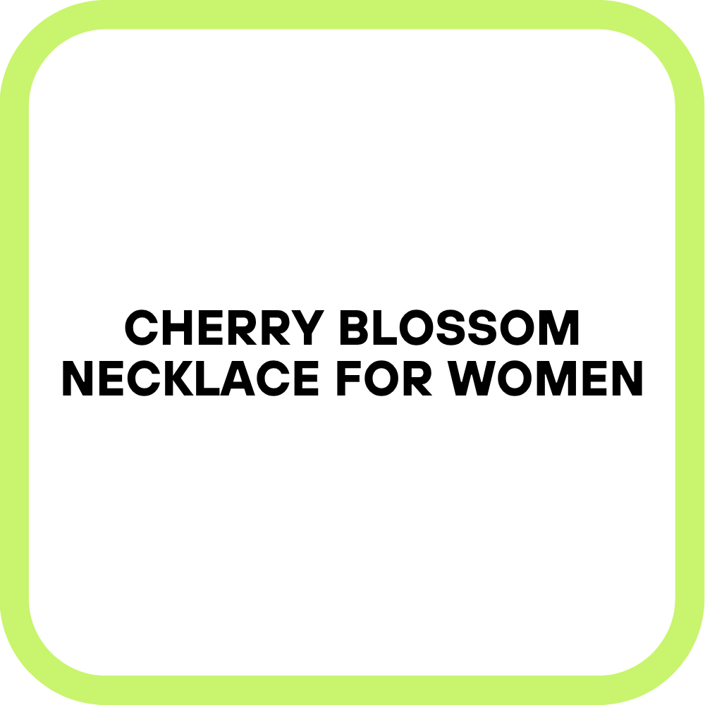 Cherry Blossom Necklace for Women