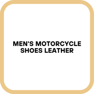 Men's Motorcycle Shoes Leather