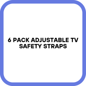 6 Pack Adjustable TV Safety Straps