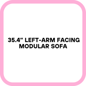 35.4” Left-Arm Facing Modular Sofa
