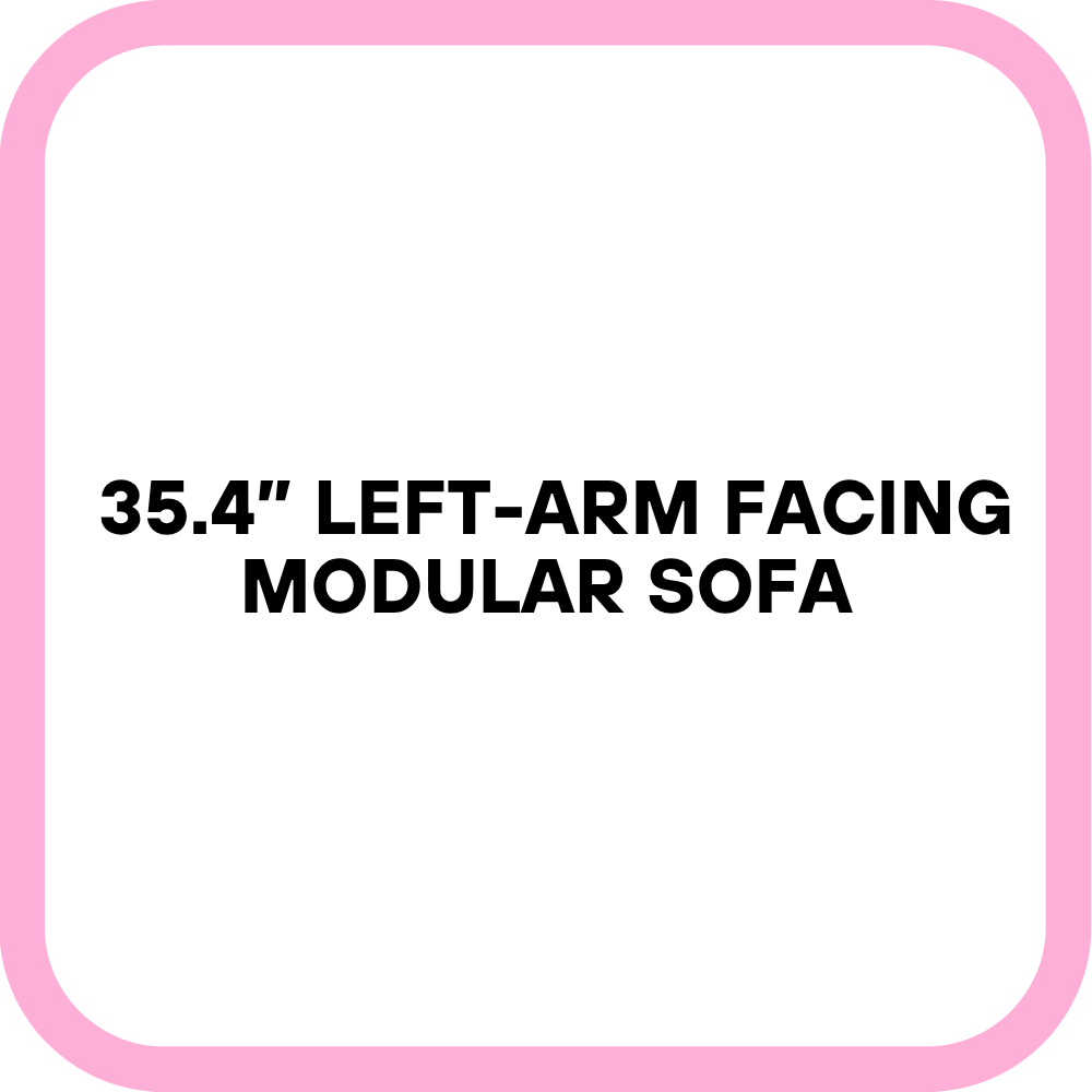 35.4” Left-Arm Facing Modular Sofa