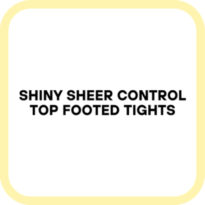 Shiny Sheer Control Top Footed Tights