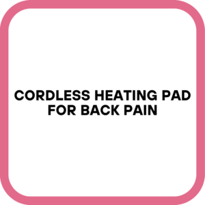 Cordless Heating Pad for Back Pain