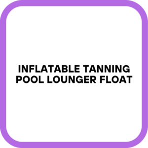 Inflatable Tanning Pool Lounger Float