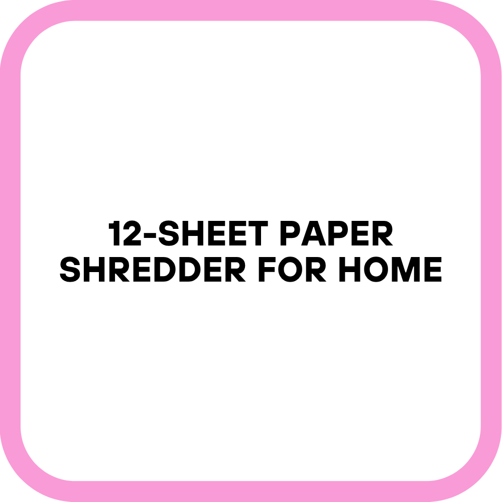12-Sheet Paper Shredder for Home