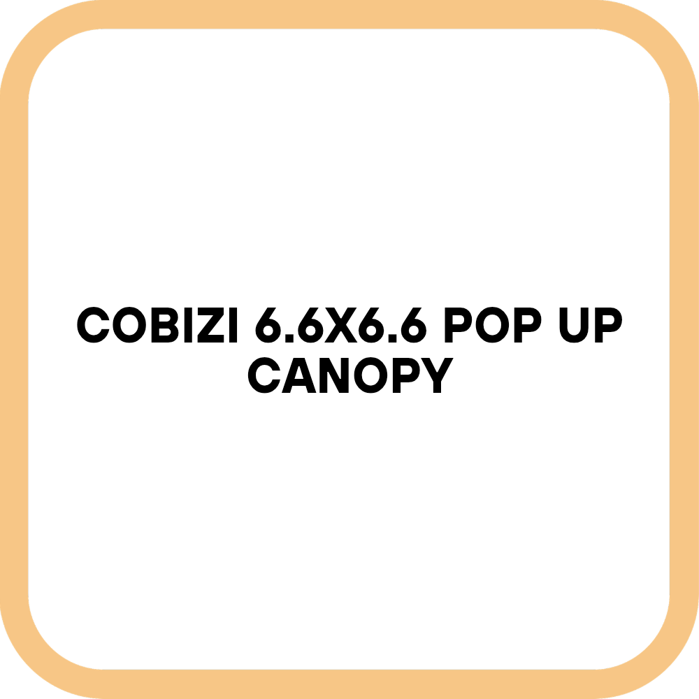COBIZI 6.6x6.6 Pop Up Canopy