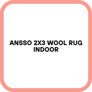 ANSSO 2x3 Wool Rug Indoor