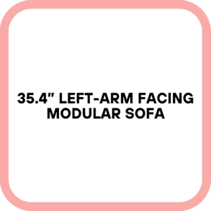 35.4” Left-Arm Facing Modular Sofa