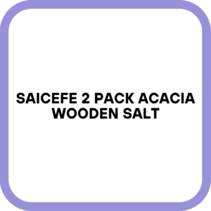 Saicefe 2 Pack Acacia Wooden Salt