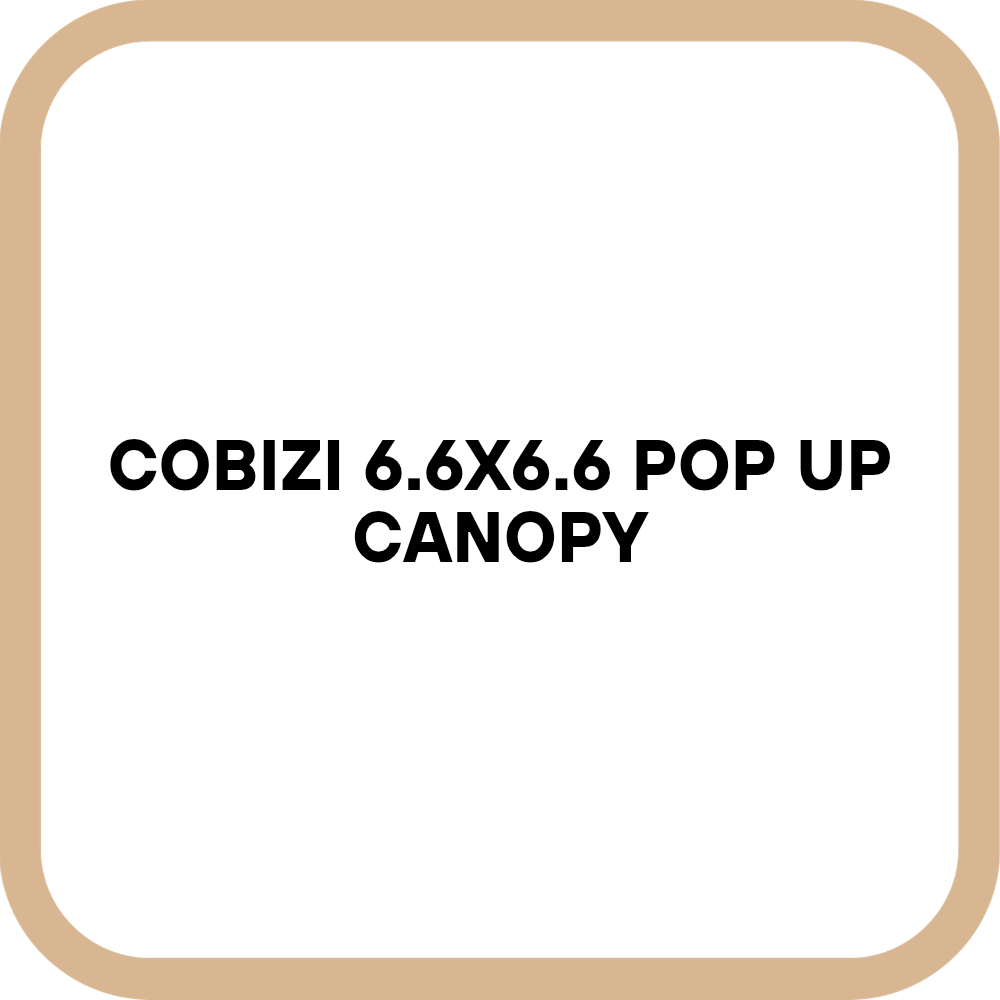 COBIZI 6.6x6.6 Pop Up Canopy