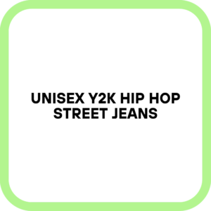 Unisex Y2K Hip Hop Street Jeans