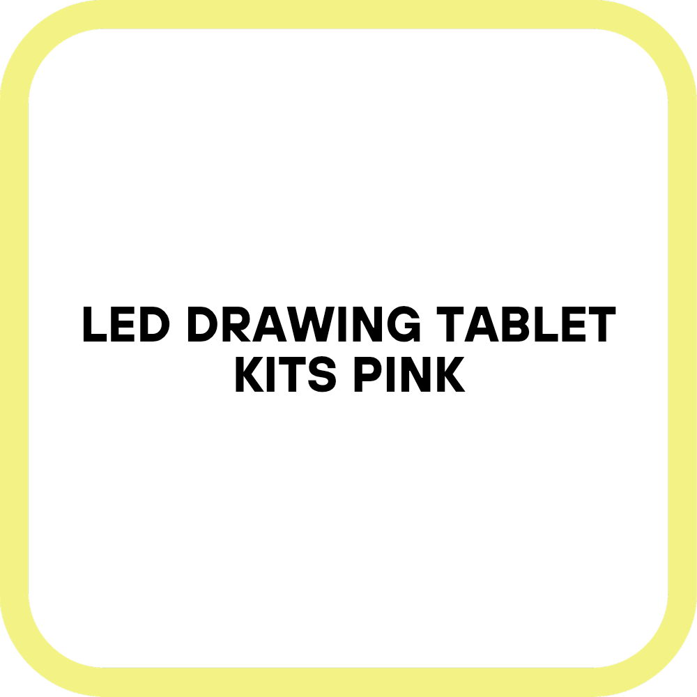 LED Drawing Tablet Kits Pink