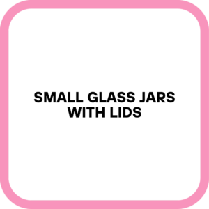 Small Glass Jars with Lids