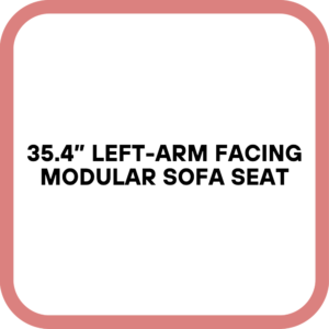 35.4” Left-Arm Facing Modular Sofa Seat