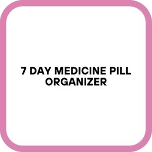 7 Day Medicine Pill Organizer