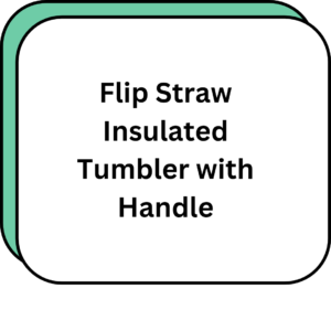 Flip Straw Insulated Tumbler with Handle