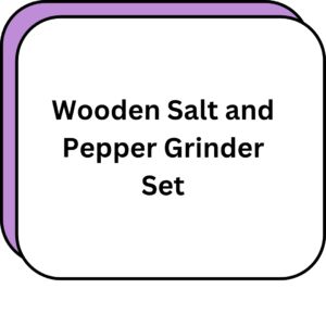 Wooden Salt and Pepper Grinder Set