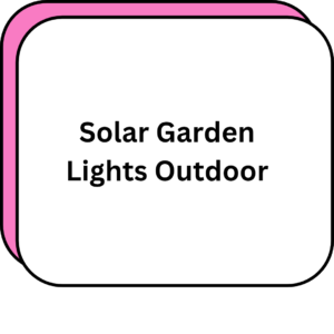 Solar Garden Lights Outdoor