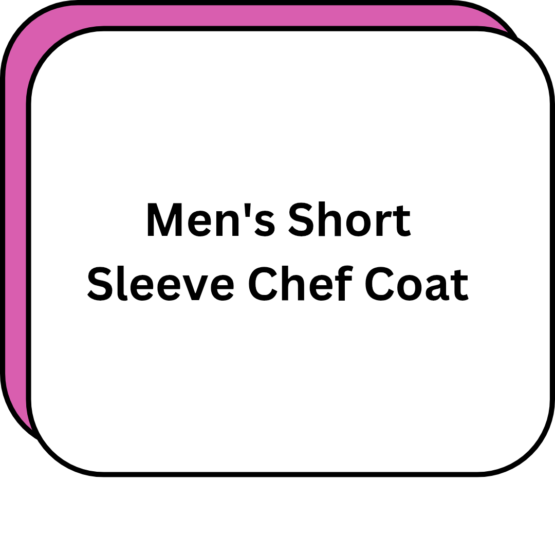 Men's Short Sleeve Chef Coat