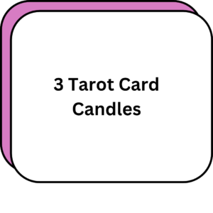 3 Tarot Card Candles