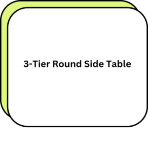 3-Tier Round Side Table