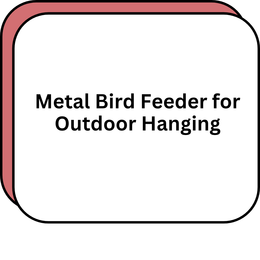 Metal Bird Feeder for Outdoor Hanging