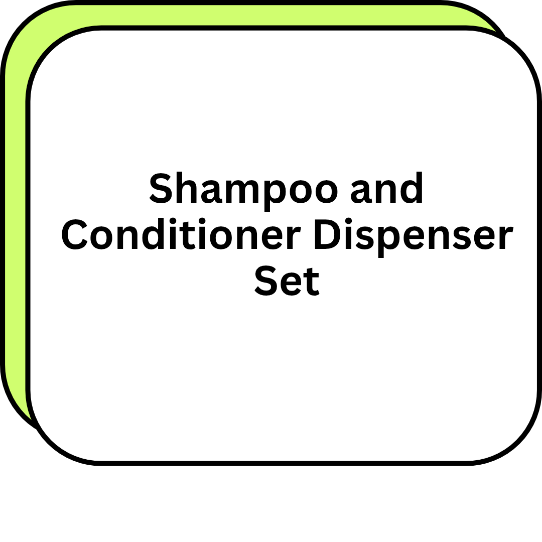 Shampoo and Conditioner Dispenser Set