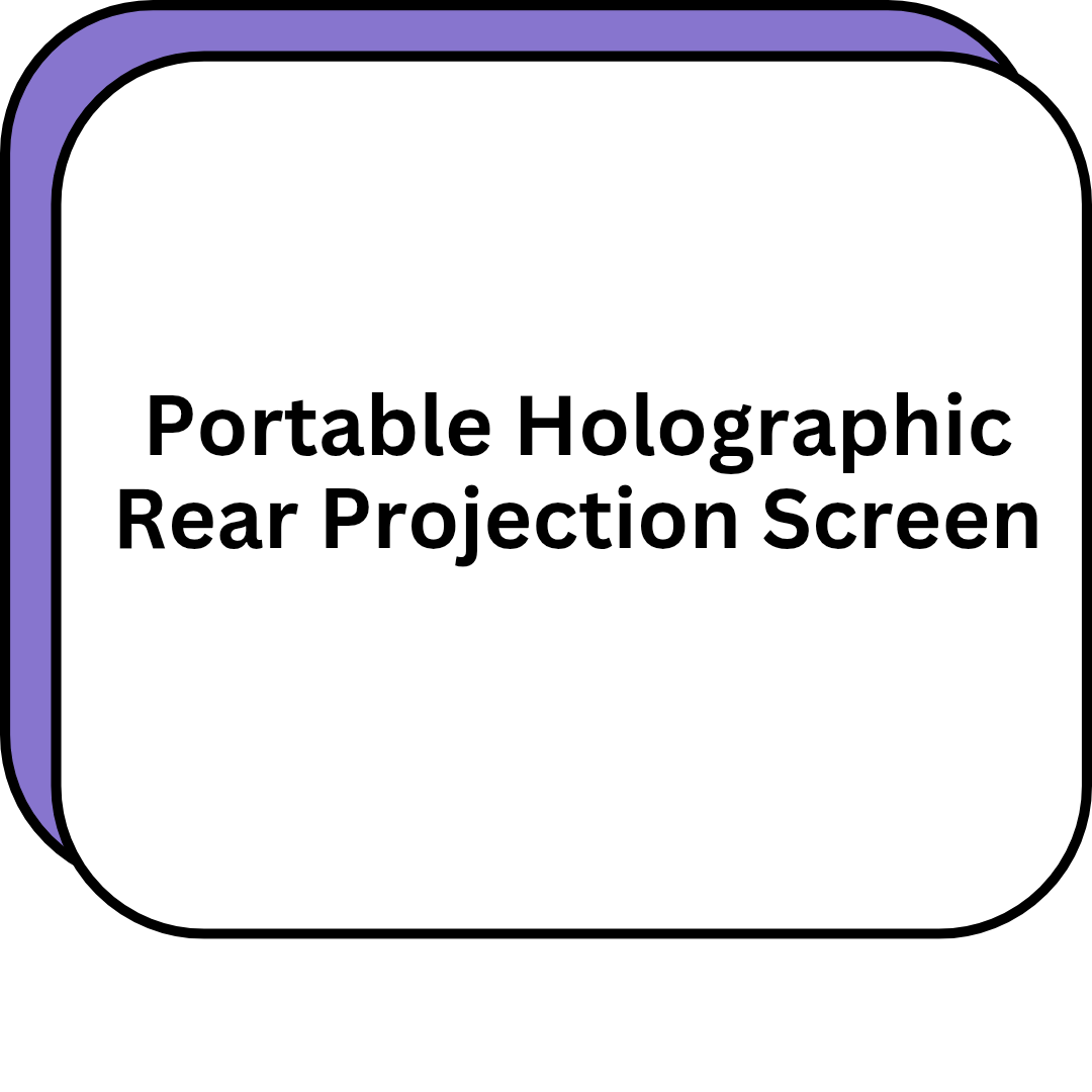 Portable Holographic Rear Projection Screen
