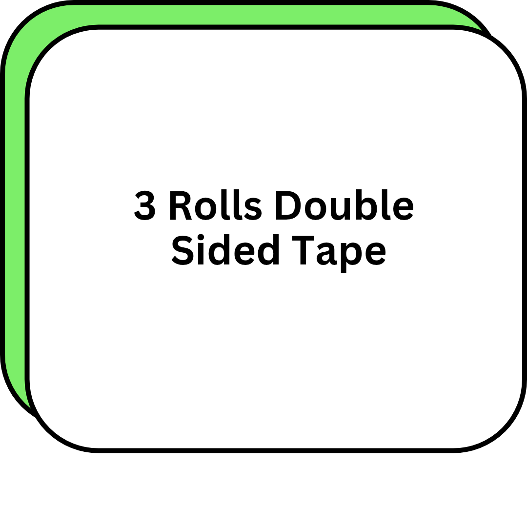 3 Rolls Double Sided Tape