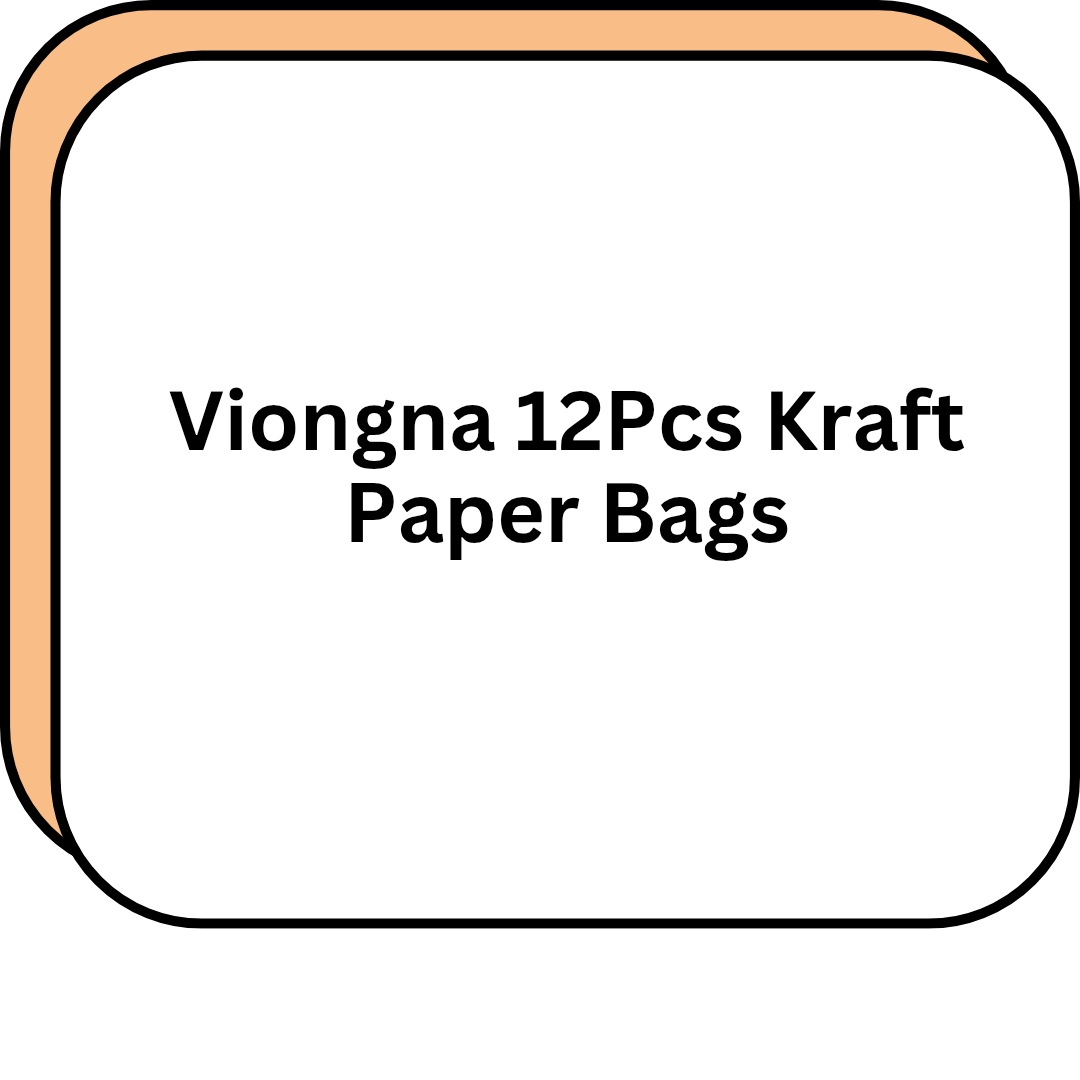 Viongna 12Pcs Kraft Paper Bags