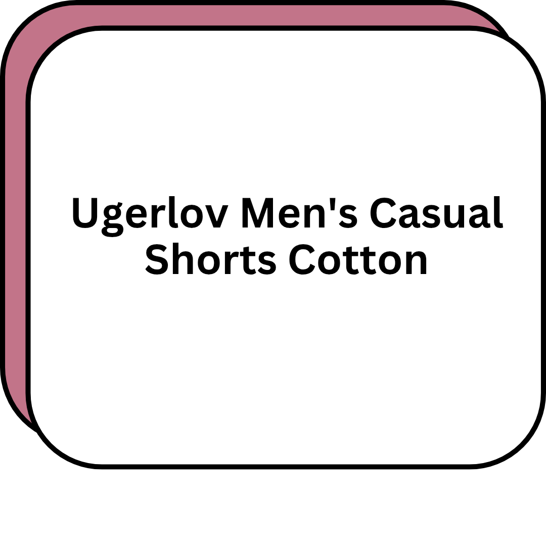 Ugerlov Men's Casual Shorts Cotton