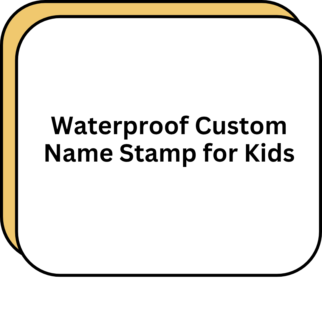 Waterproof Custom Name Stamp for Kids