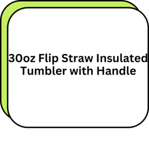30oz Flip Straw Insulated Tumbler with Handle