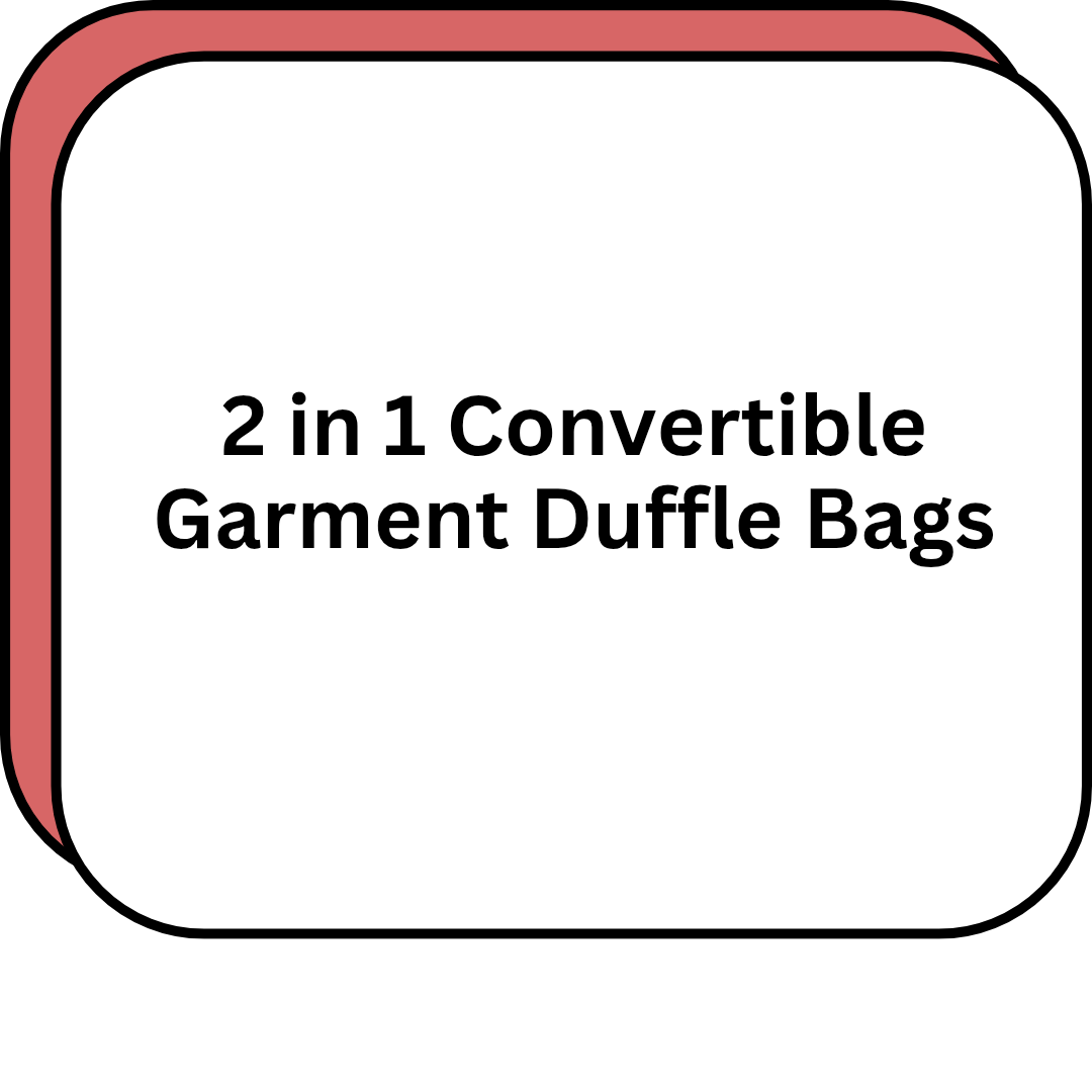 2 in 1 Convertible Garment Duffle Bags
