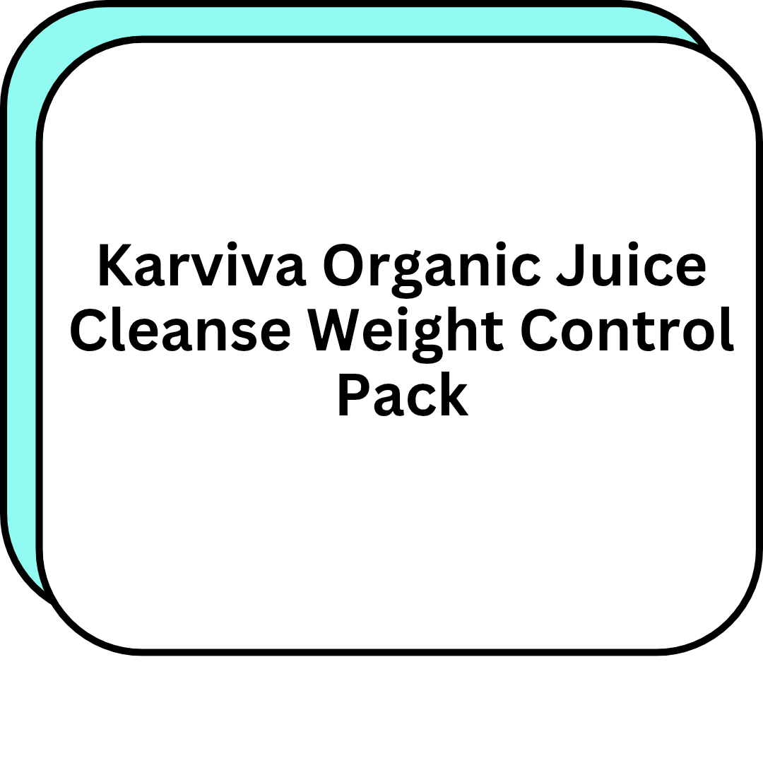 Karviva Organic Juice Cleanse Weight Control Pack