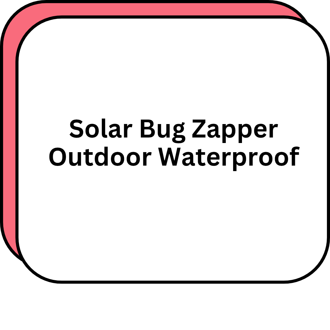 Solar Bug Zapper Outdoor Waterproof