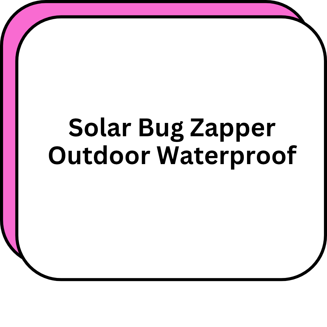 Solar Bug Zapper Outdoor Waterproof