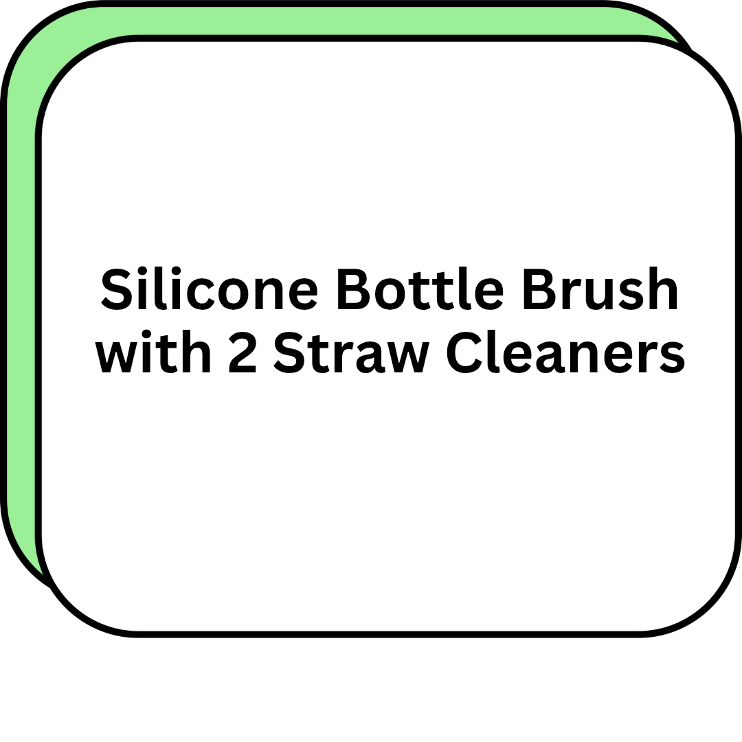 Silicone Bottle Brush with 2 Straw Cleaners
