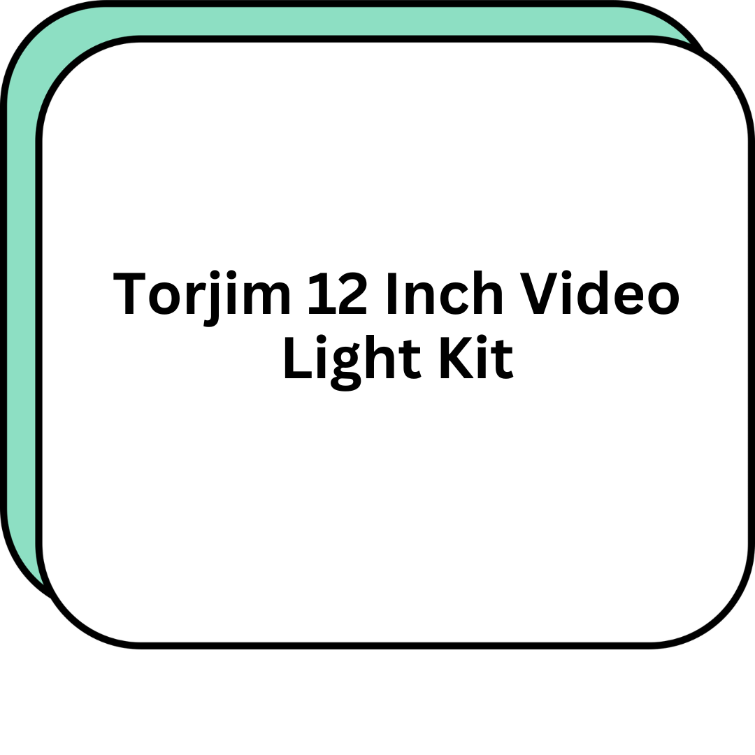 Torjim 12 Inch Video Light Kit